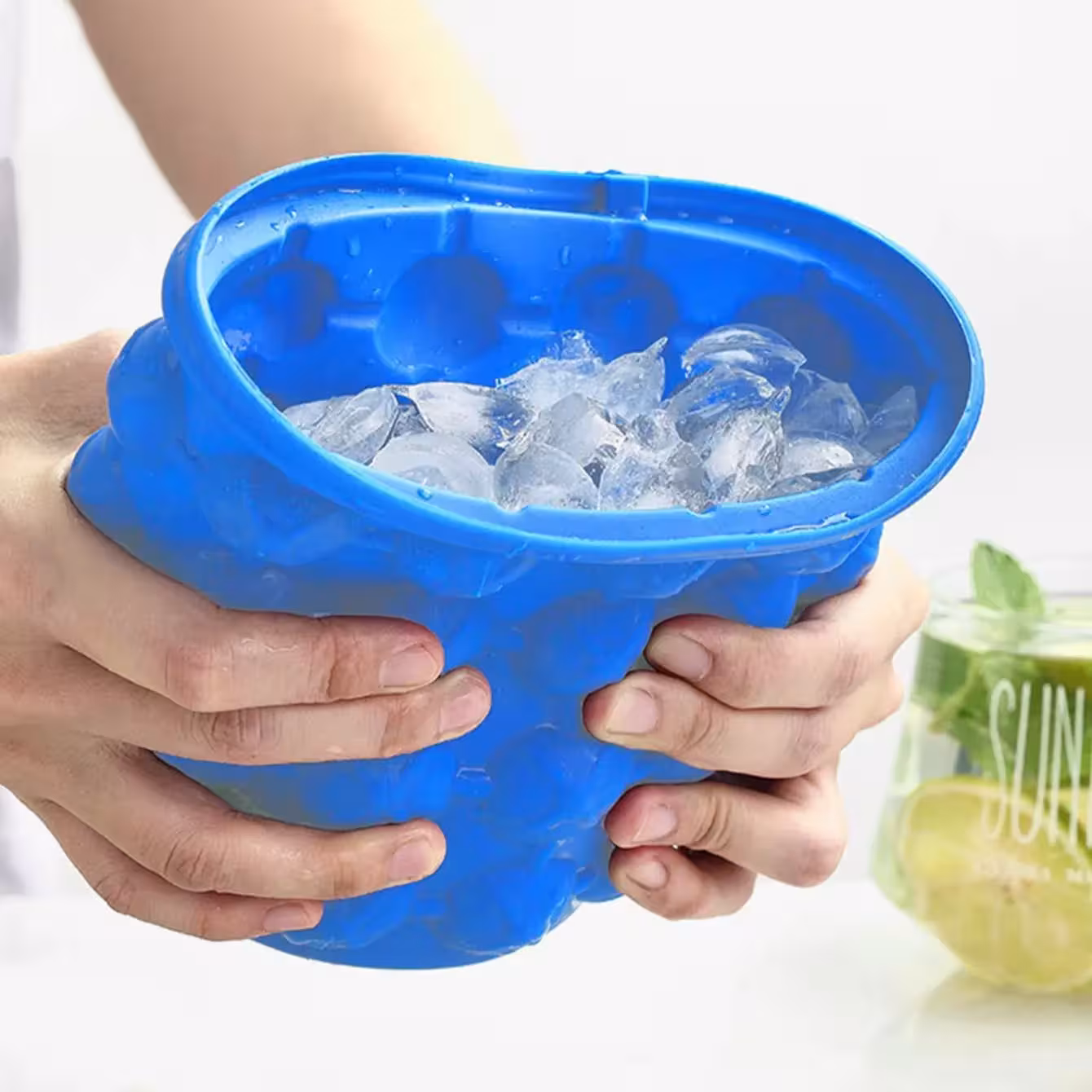 Silicone ledų kubelio gamybos aparatas nešiojamasis kaušas vyno šaldytuvui