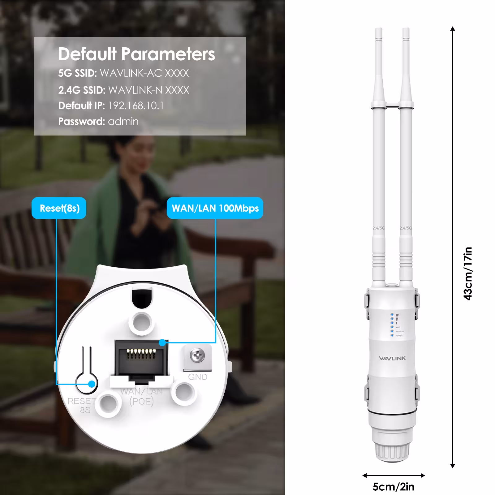 router WiFi al aire libre