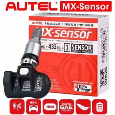 Autel TPMS MX Capteur 315MHz 433MHz 2en1 Outil de surveillance de la pression des pneus