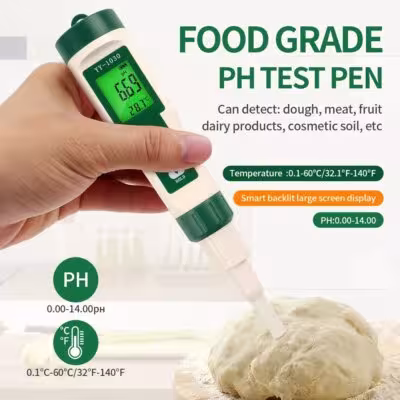 Medidor de pH YY 1030 para mediciones en alimentos, suelo, acuarios y piscinas.