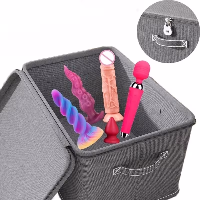 Lockable storage with password for intimate items 32cm x 24cm x 18cm