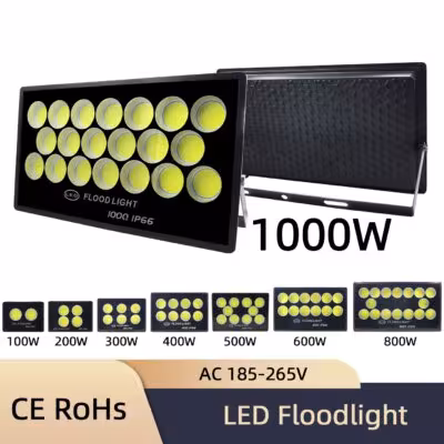 LED-Taschenlampe für Außenbeleuchtung 100-500W