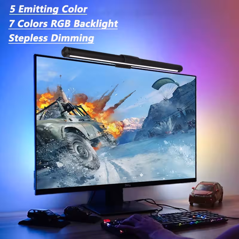 LED monitor de la banda de luz sin flash lámpara de escritorio para portátil