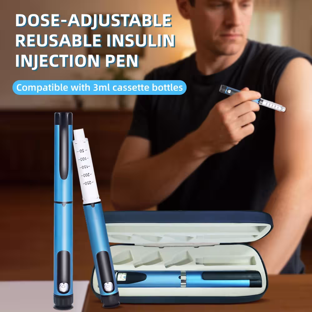 Jeringa de insulina reutilizable 3ml para péptidos ISO 11608- 3