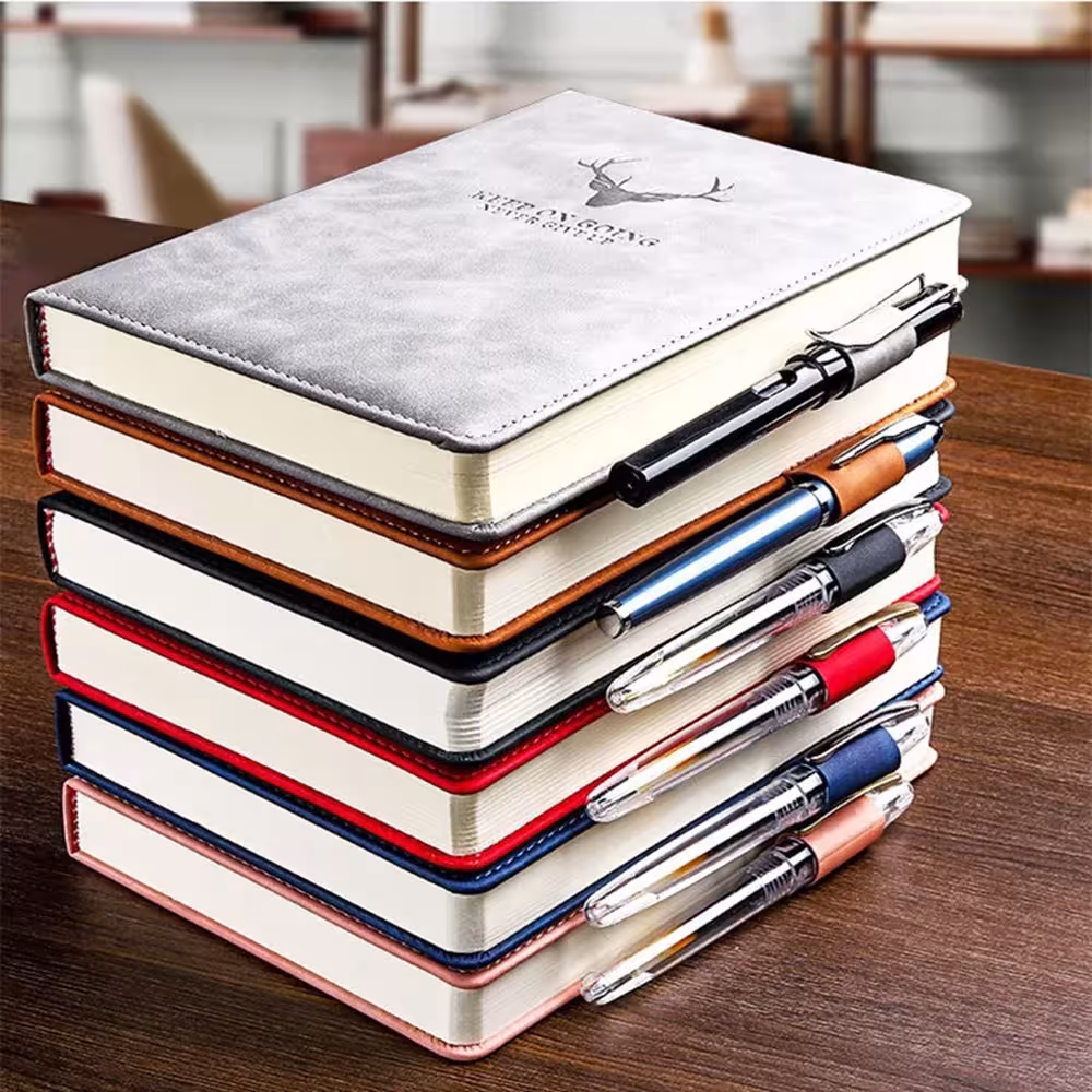 360 pages super épais en cuir A5 blog pour travail de bureau d'affaires