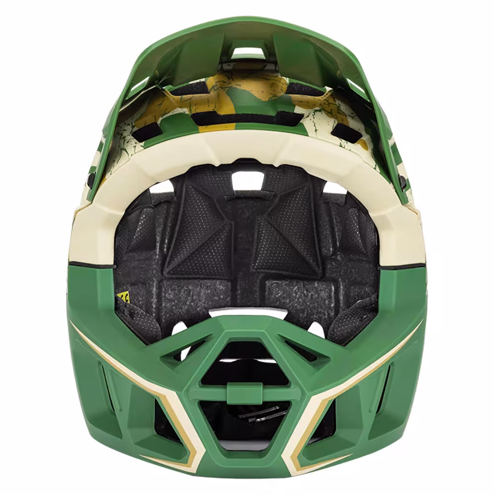 kask rowerowy z pełną twarzą