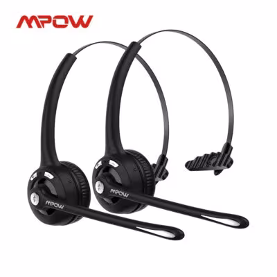 MPow Pro Office Wireless Bluetooth V5.0 auricolare con microfono 13 ore di chat tempo