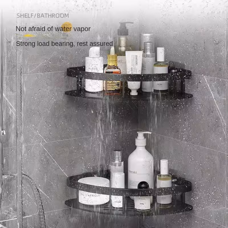 vonios kampinė lentyna