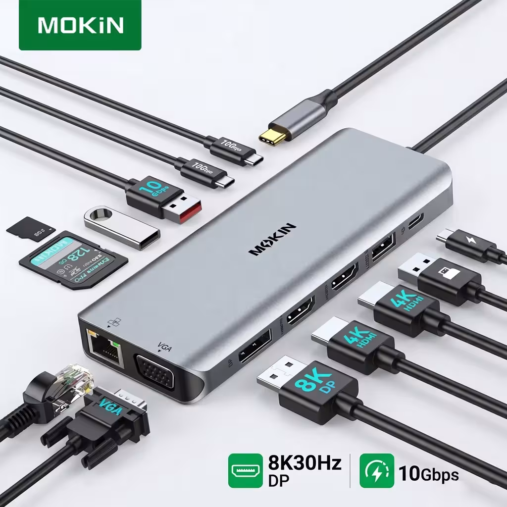 USB Type-C lizdas 14in1
