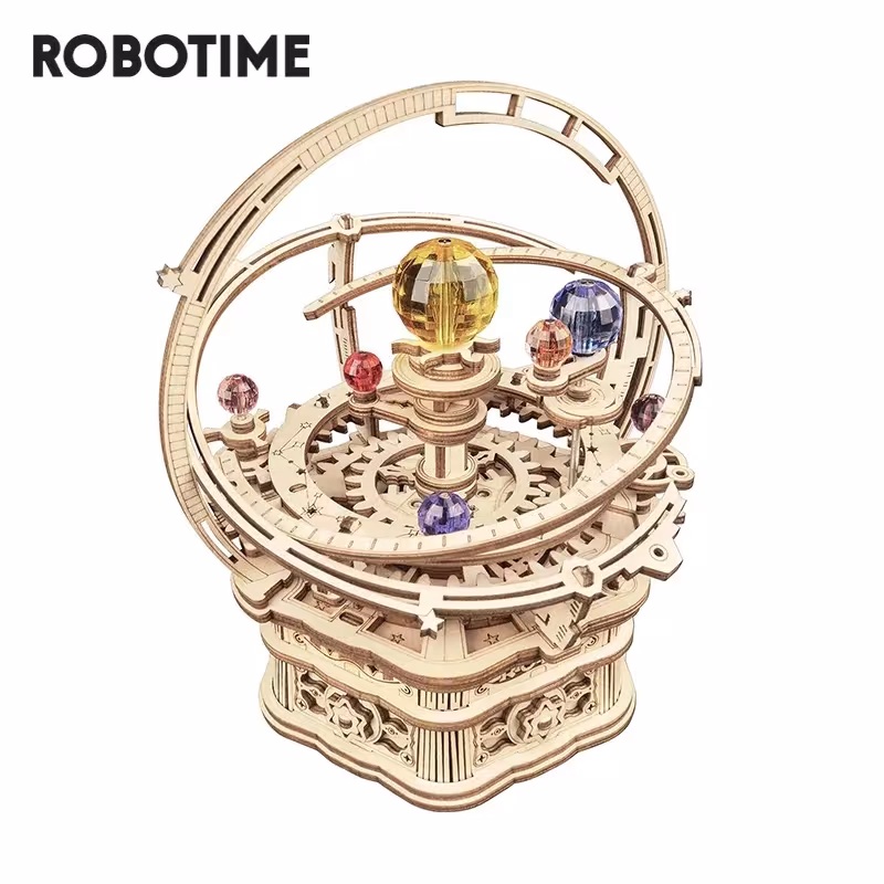 Robot Rokr DIY modello di legno della stella 3D Structor 84pcs con musica