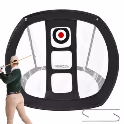 Faltbare Golf-Trainingsmatte mit Netz und Bällen