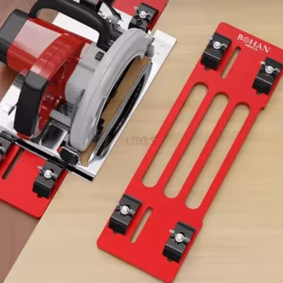 Machine de coupe réglable base plaque aluminium alliage guide piste positionnement rapide