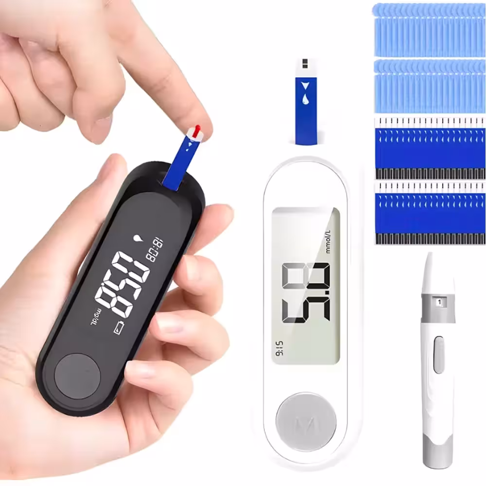 Misuratore di glicemia Diabetes Testing Kit con 50 strisce reattive e 50 lancette