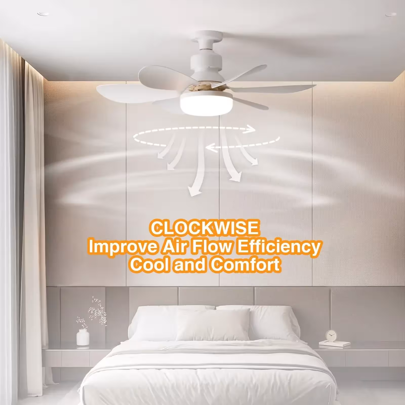 Ventilatore a soffitto LED 30W 40W