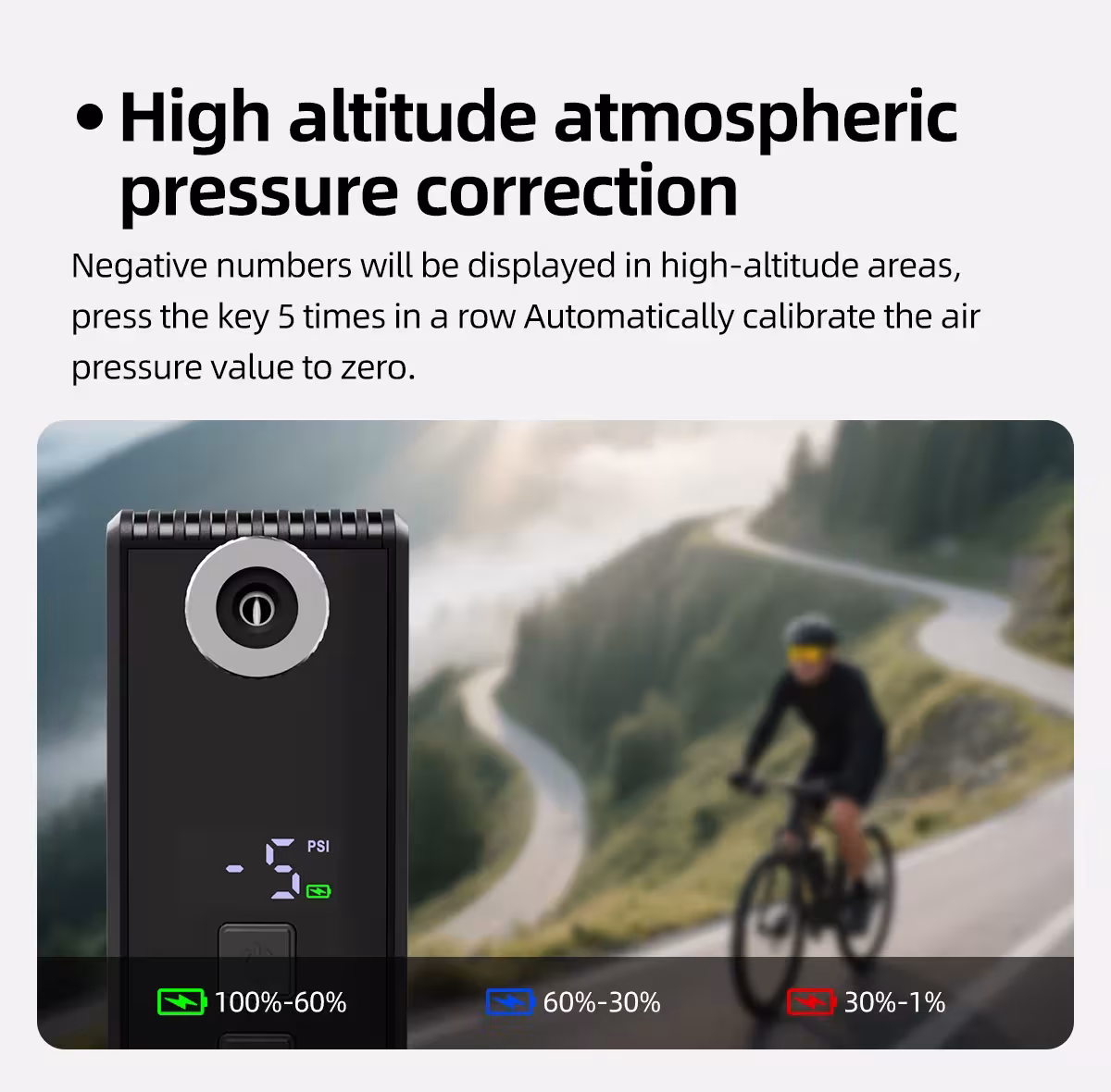 pompa aria automatica per bicicletta