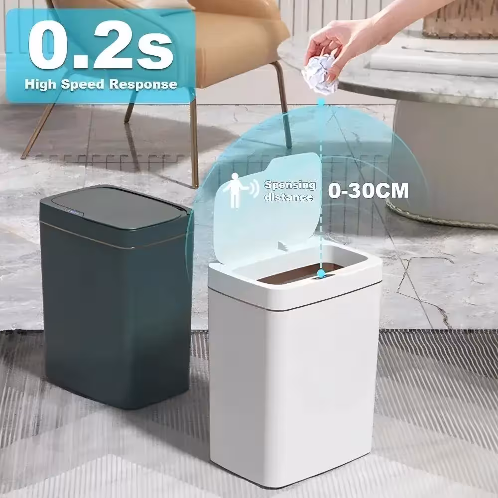 smart sensor trash can