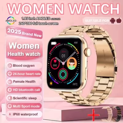 2025 Smart Health Watch dla kobiet i mężczyzn z HRV PPG Blood Pressure