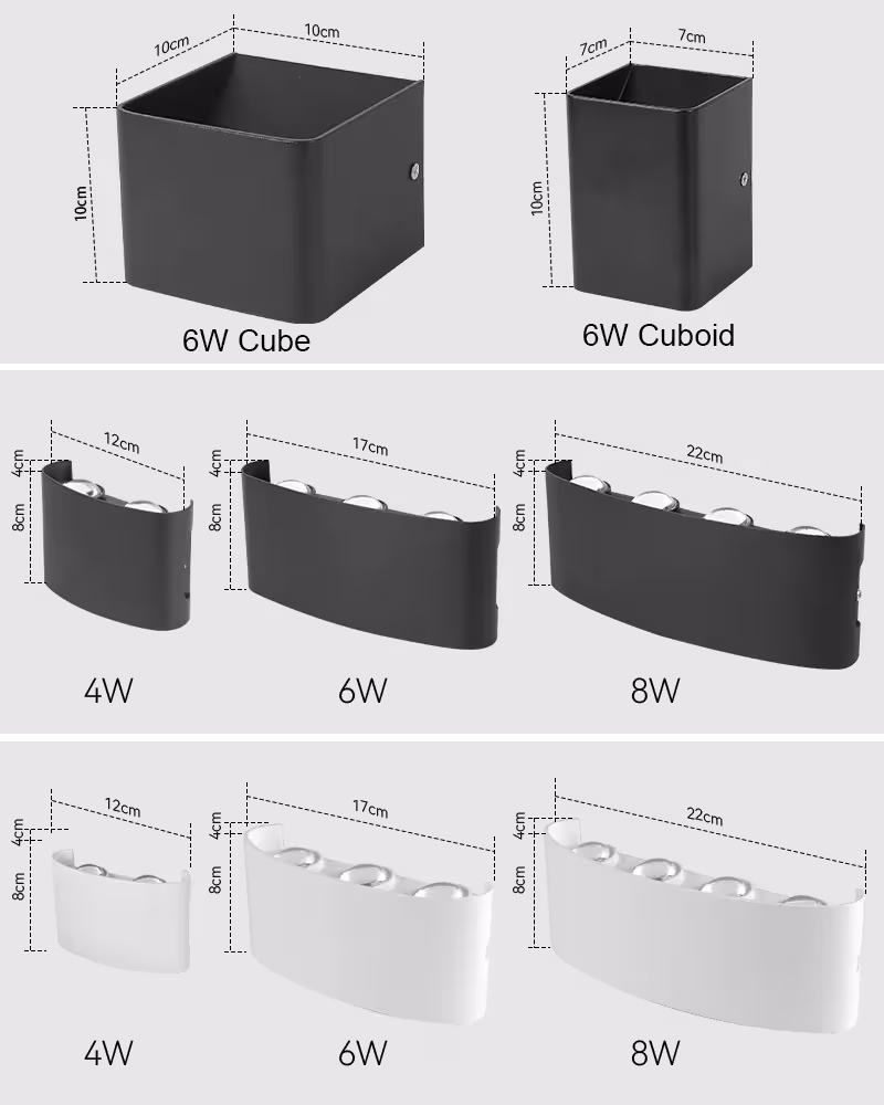 lámpara de pared LED IP65