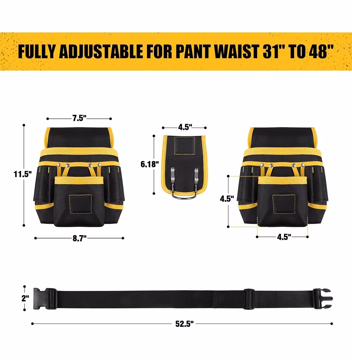ceinture porte-outils réglable