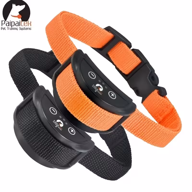 1 / 2 unités Orange chien anti levage collier de vibration automatique d'entraînement électrique