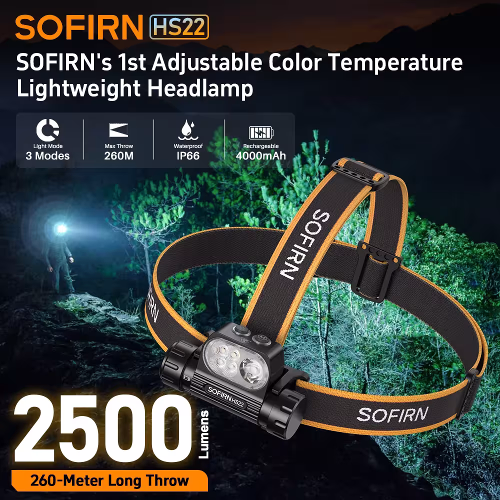 SOFIRN HS22 Projecteur 2500 lumen réglable température de couleur LED