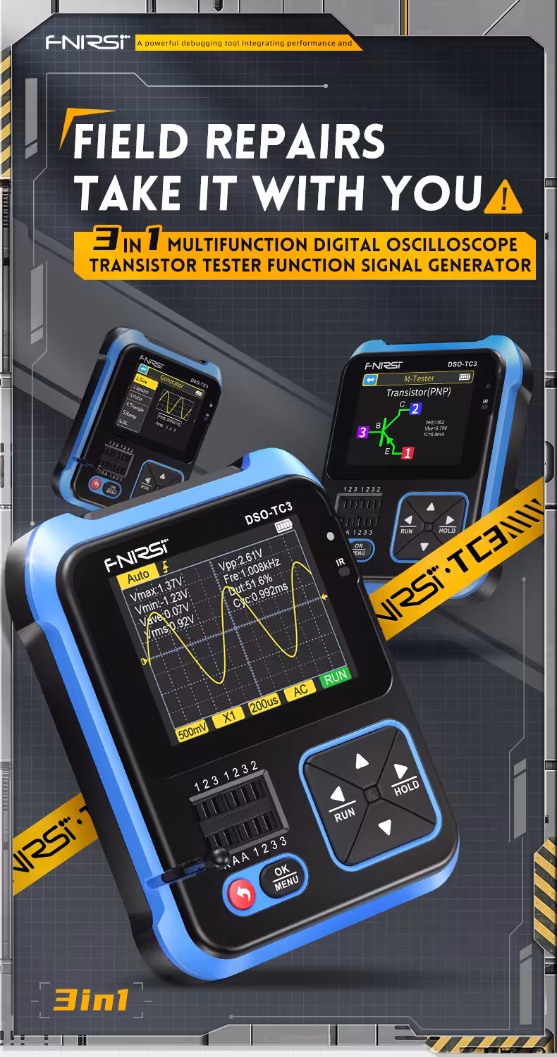 jauge de test d'oscilloscope numérique