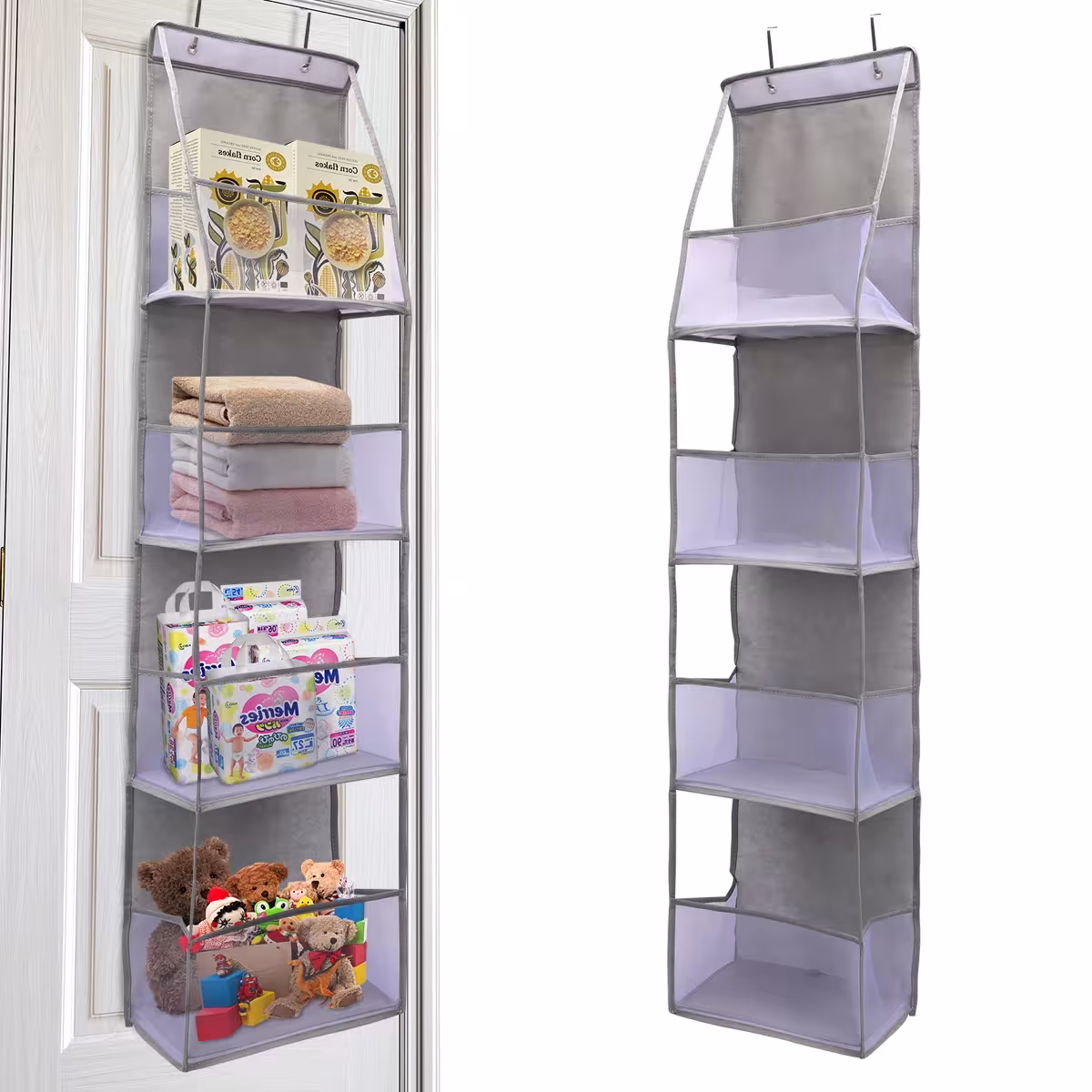 Hanging organizer 4-6 layers for cosmetics, bathroom, bedroom