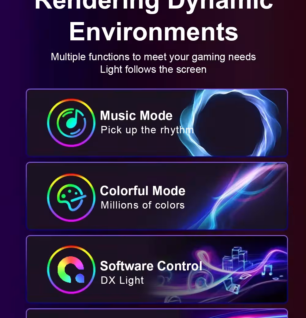 RGB LED band monitors