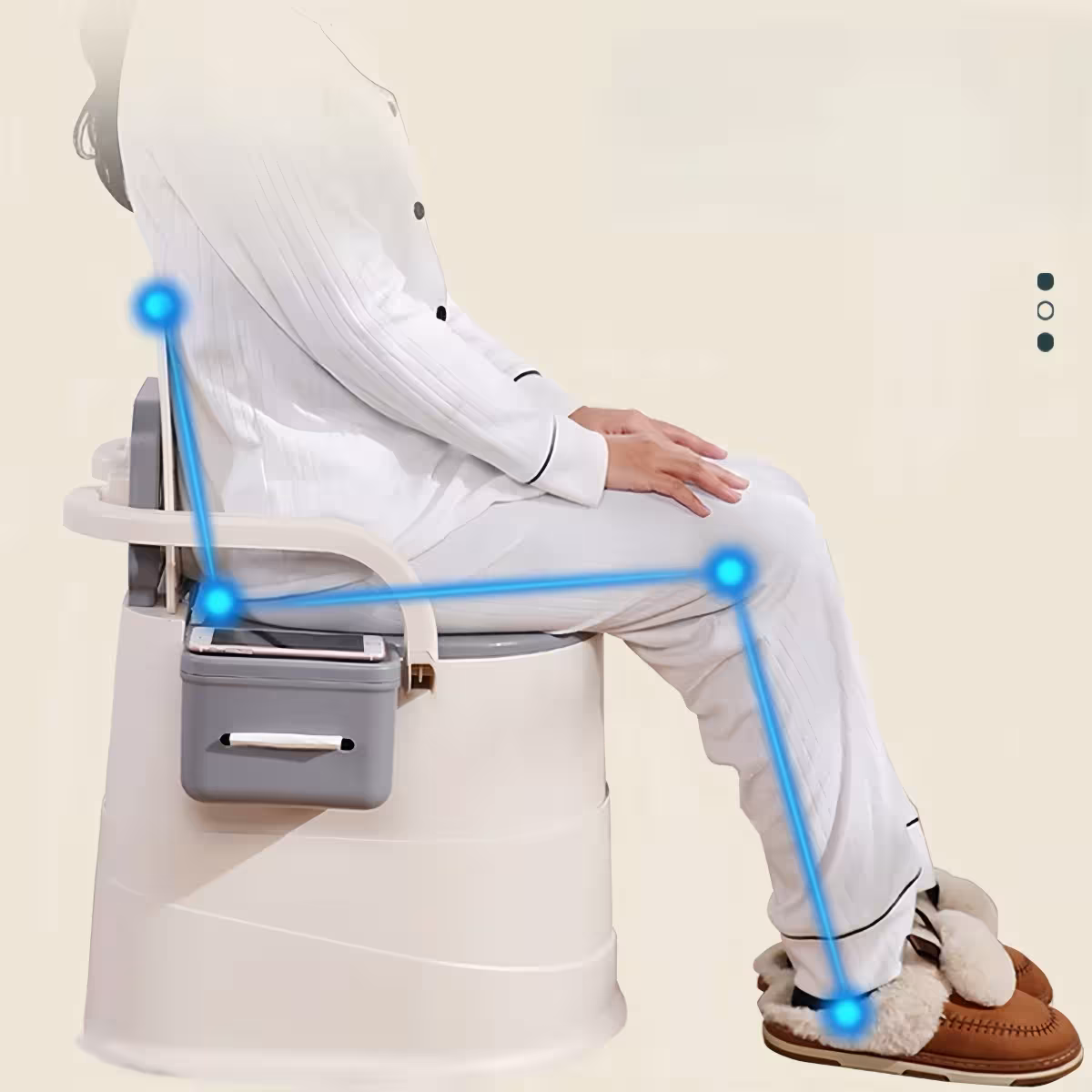portable toilet with lid