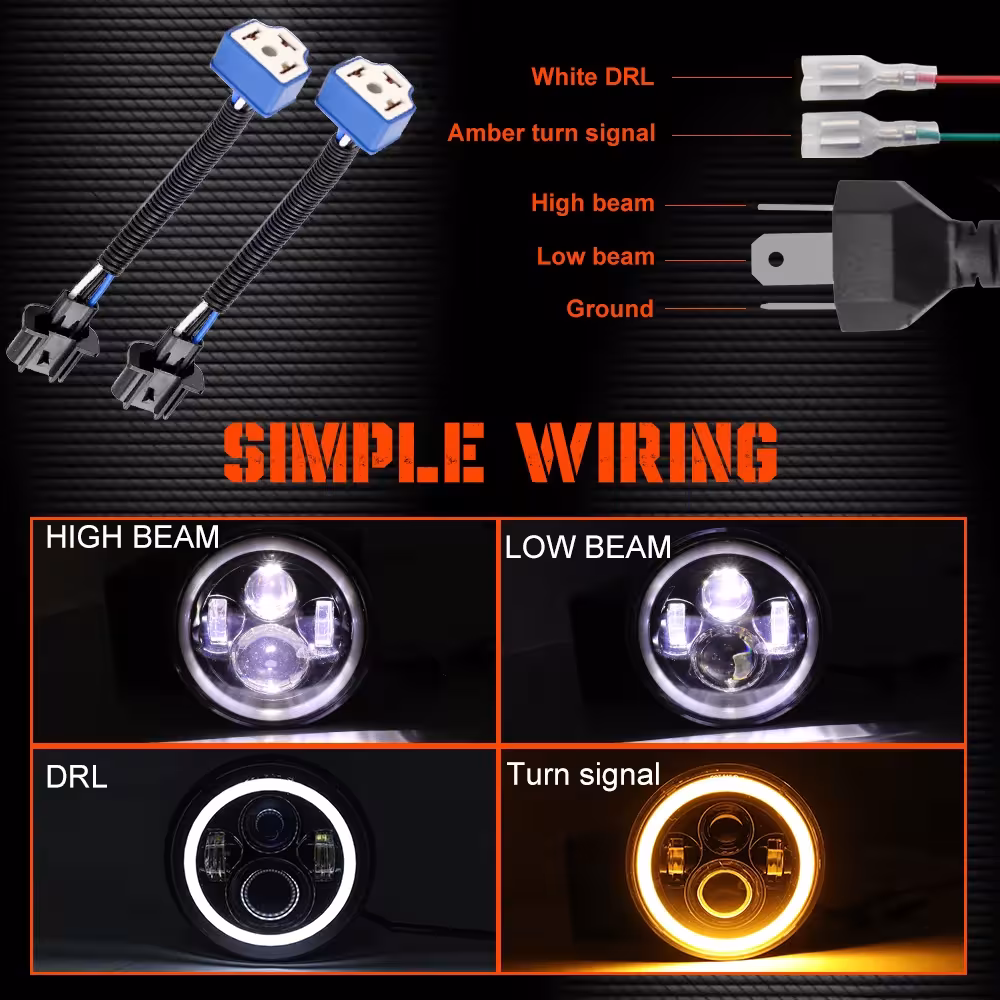Fari a LED da 7 pollici