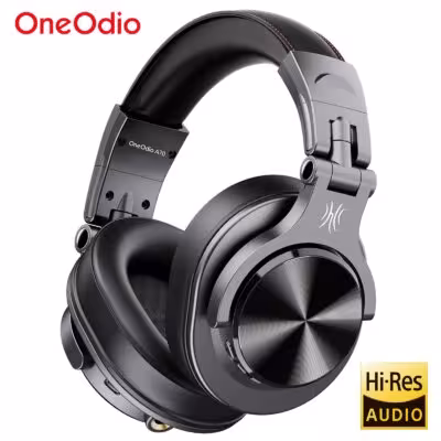 Casque Bluetooth Oneodio Fusion A70 Hi-Res Audio, moniteur de studio professionnel 72H