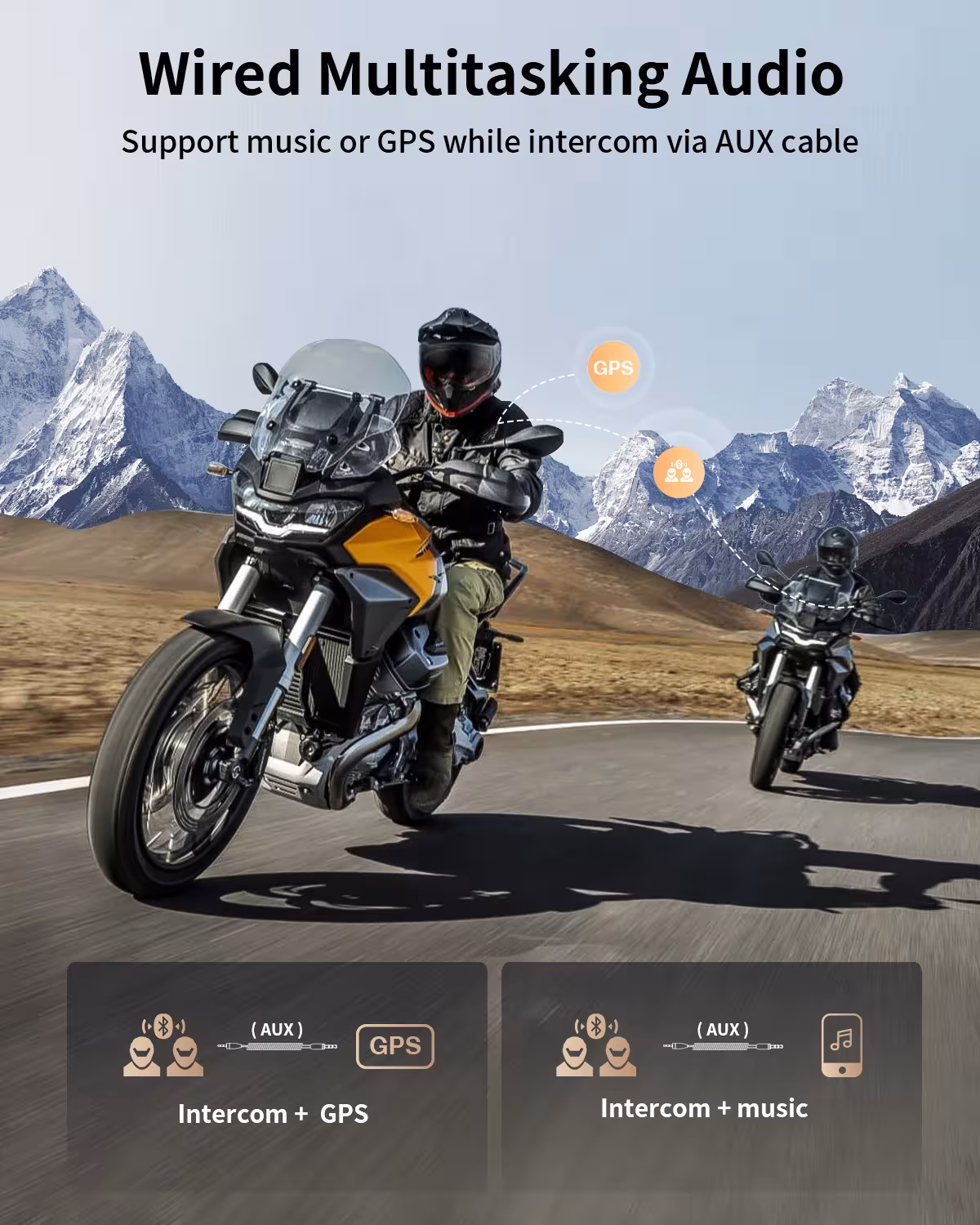 motorcycle Bluetooth intercom