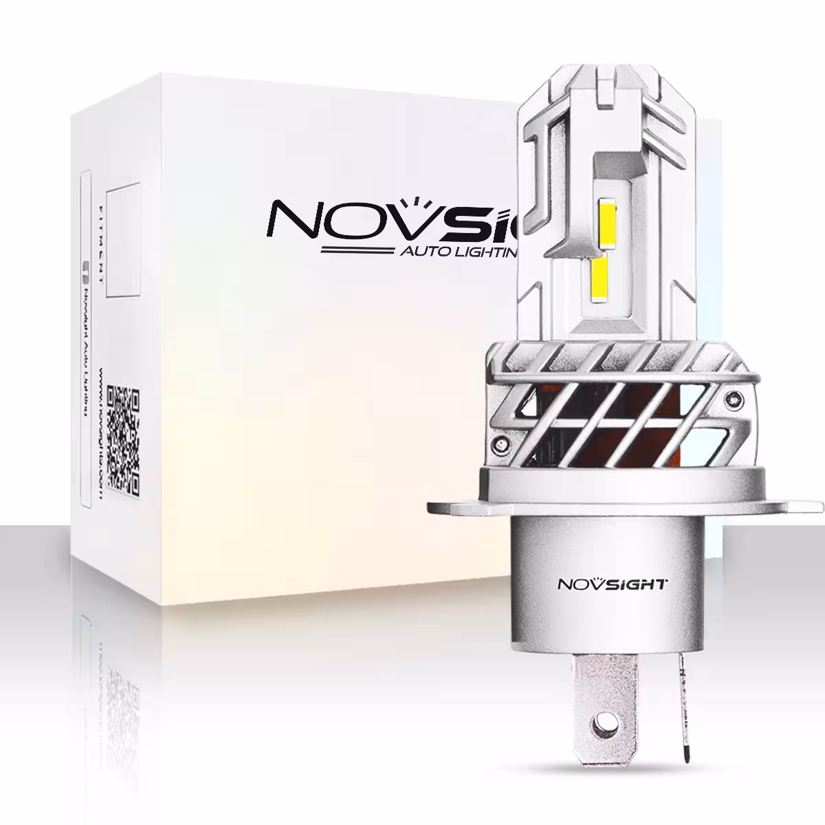 Bombilla LED para faro de motocicleta NOVSIGHT H4 H7 H11 6000K 25W