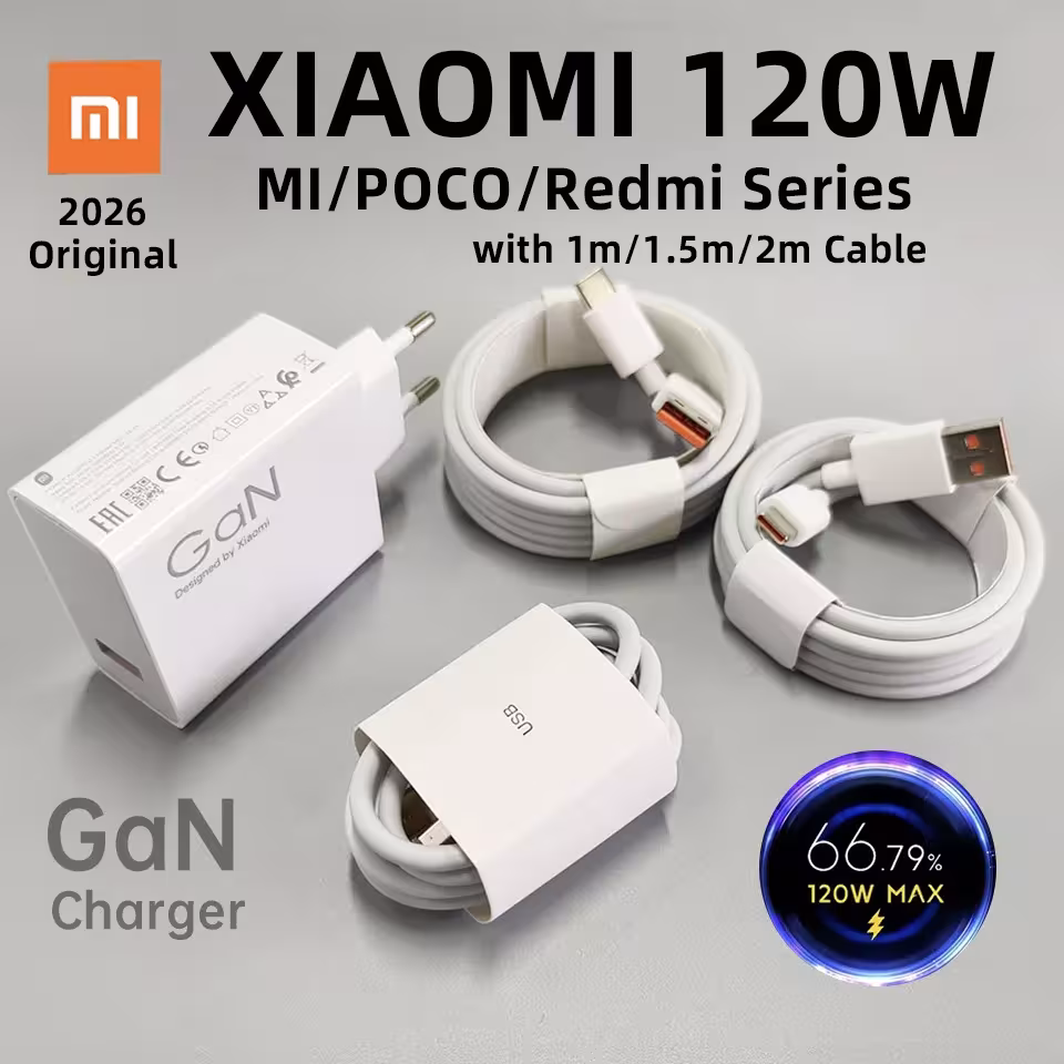 Caricabatterie rapido Xiaomi originale 120W Turbo adattatore Poco F8 F7