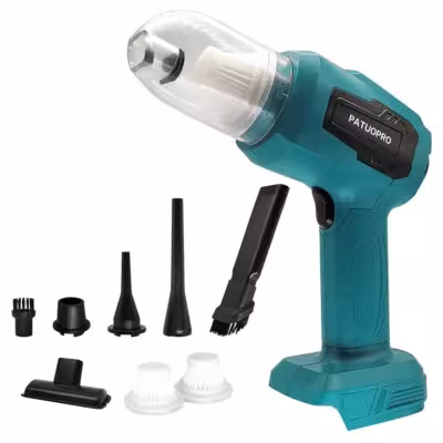 Cordless mini car vacuum cleaner Makita 18V battery 2 functions