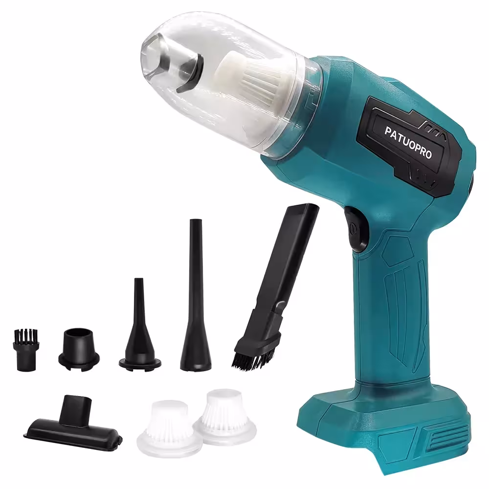 Cordless mini car vacuum cleaner Makita 18V battery 2 functions