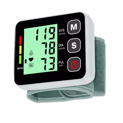 Medical Digital LCD Handheld Automatic Blood Pressure Monitor