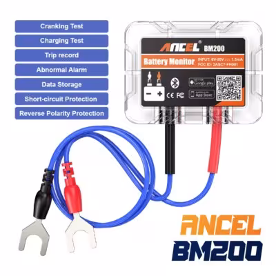 Monitor de batería ANCEL BM200 de 12V con Bluetooth 4.2 para Android e iOS