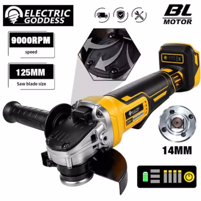 Cordless angle grinder 100/125mm