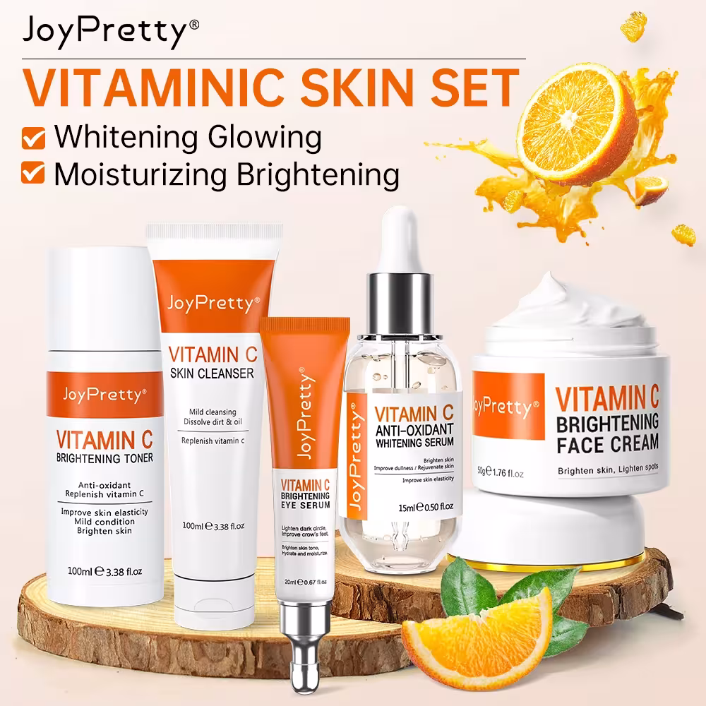 Kit de cuidado facial de vitamina C con suero