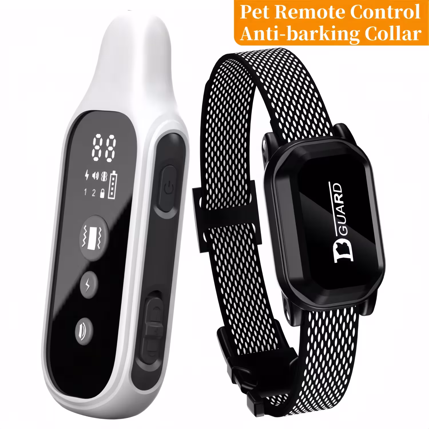 Collier d'entraînement pour chien numérique 800m avec télécommande et écran LCD