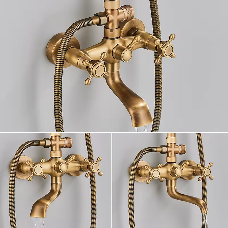 antique shower set