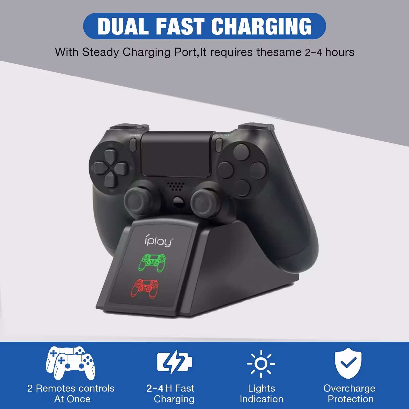 Parada de carga del controlador PS4