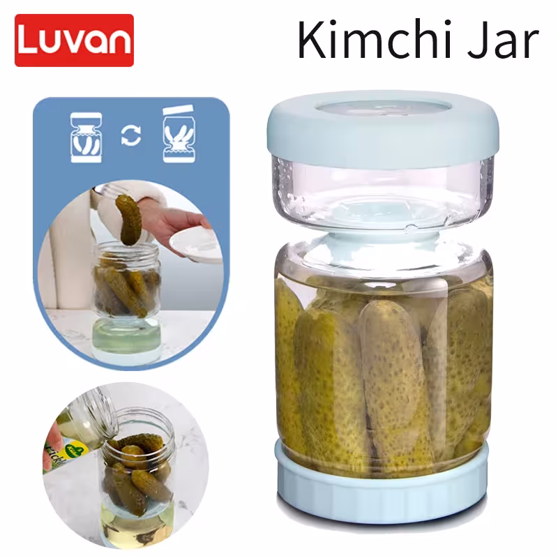 1000ml glass cucumber kimchi fermentation container for liquid distillation