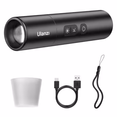 Ulanzi LM07 Doble luz para la linterna de fotos de vídeo 2000-8000K