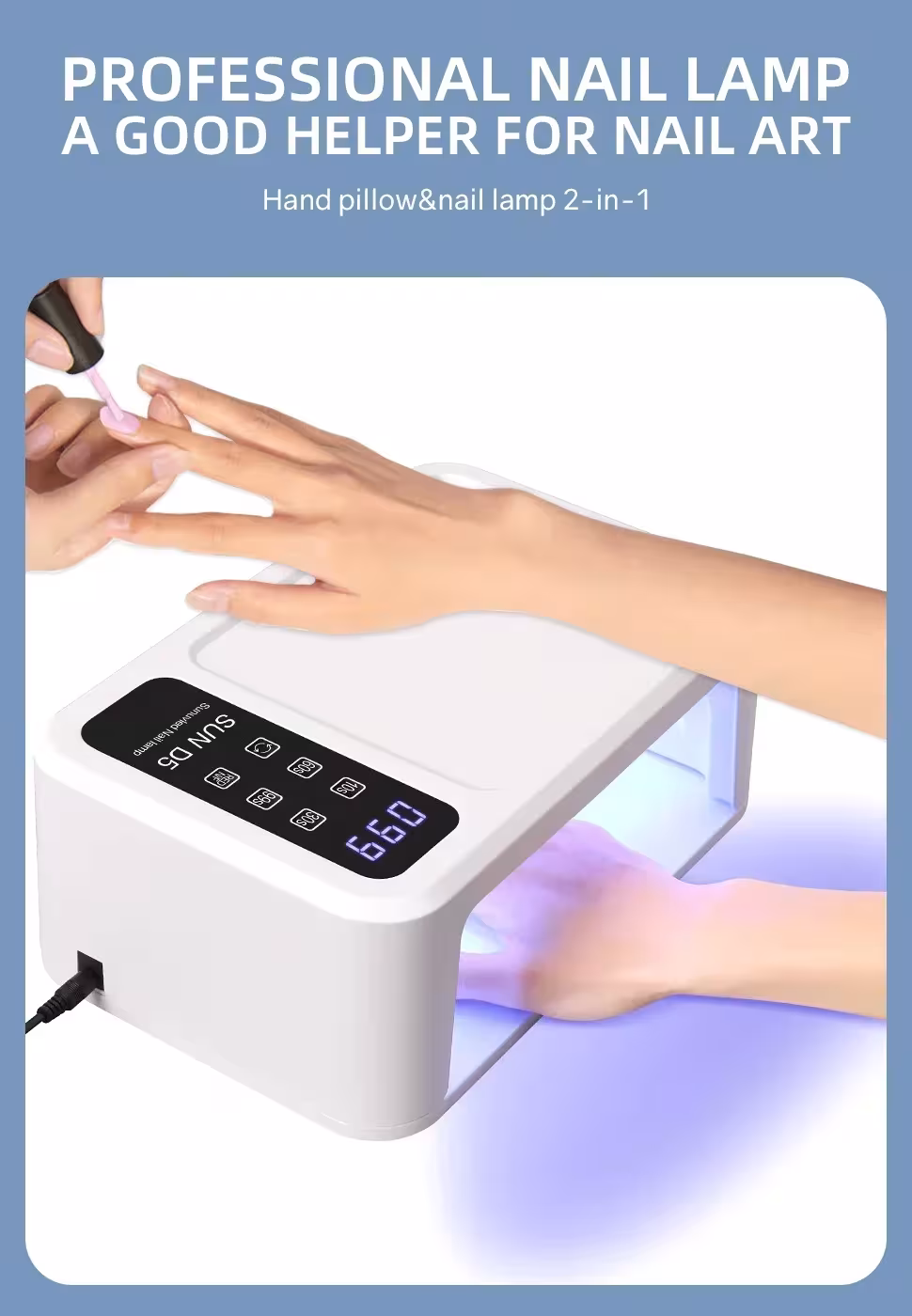 UV LED nagų lempa