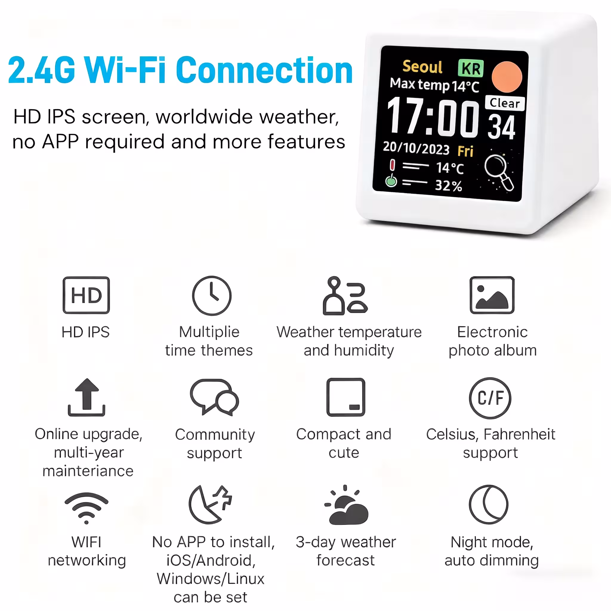digital WiFi clock