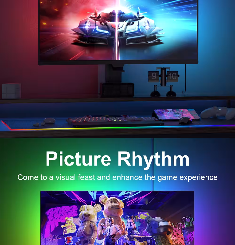 RGB LED band monitors