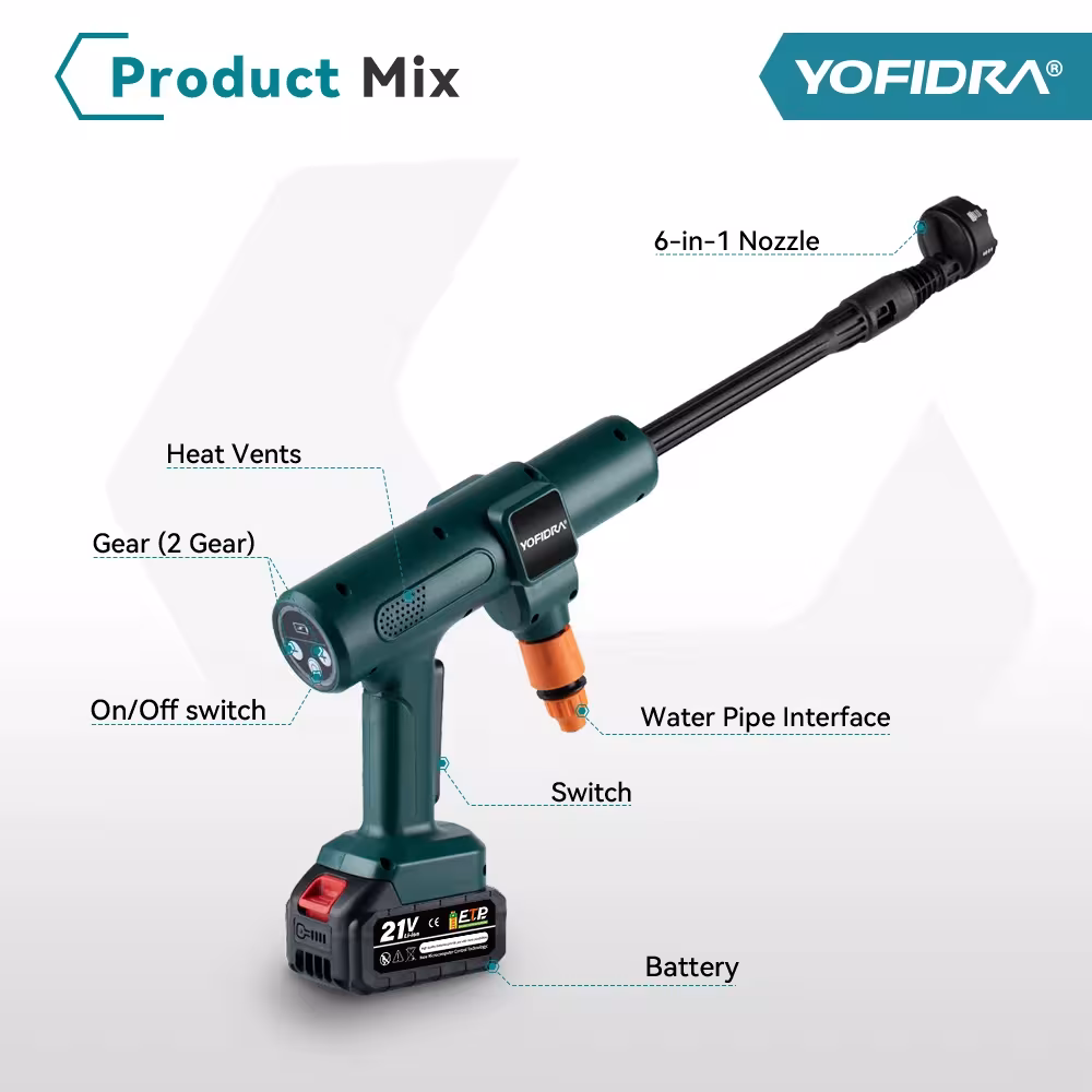 cordless high-pressure washer