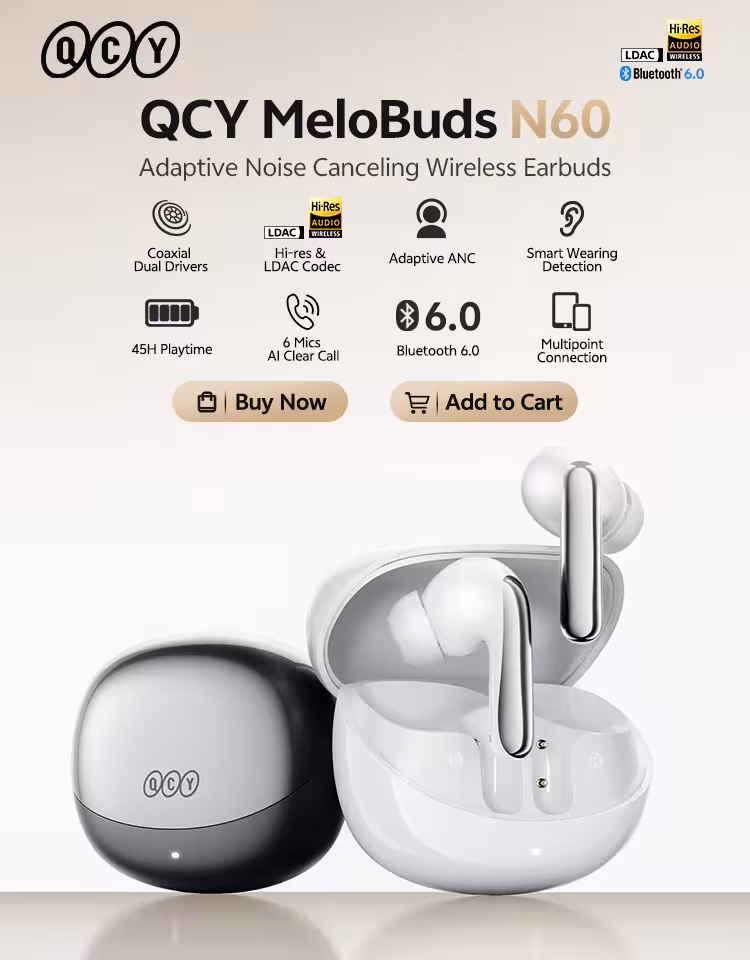 Wireless noise cancelling headphones
